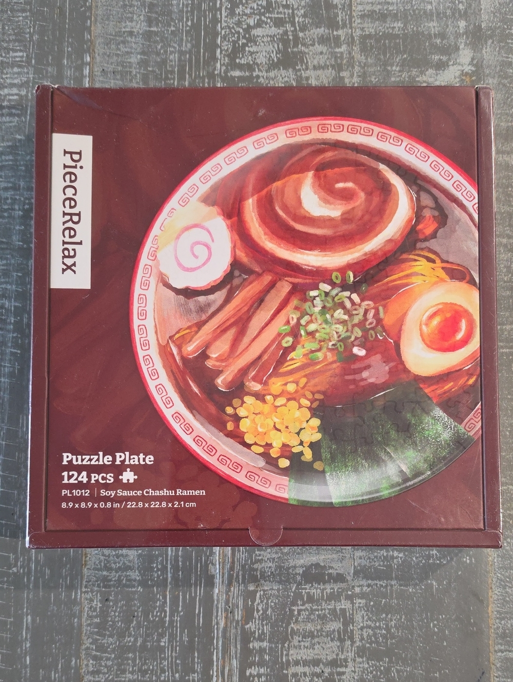 Soy Sauce Chashu Ramen - 3D Puzzle Plate, 124 Pieces, Japanese Food Art Cuisine